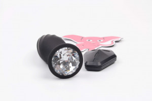 Vibračný análny kolík Diamond Vibe s diaľkovým ovládaním (12,3 cm)