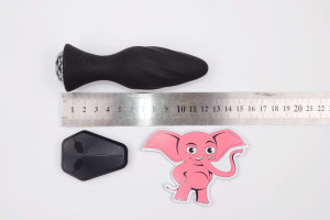 Vibračný análny kolík Diamond Vibe s diaľkovým ovládaním (12,3 cm)