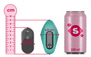 Nohavičkový vibrátor Pantie Party s diaľkovým ovládaním (9 cm) + darček toybag