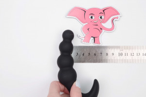 Vibračné análne guličky Vibro Anal Beady s diaľkovým ovládaním (12,8 cm)