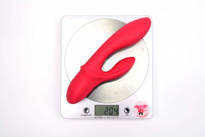Silikónový vibrátor s výbežkom na klitoris Bunny Duo (19,2 cm)