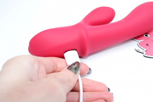 Silikónový vibrátor s výbežkom na klitoris Bunny Duo (19,2 cm)