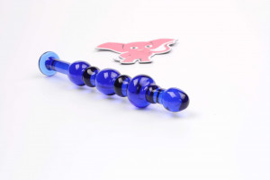 Sklenené dildo Noble Illusion No.1 (16 cm) + darček Toybag