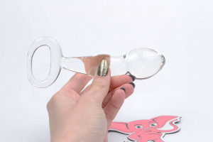 Sklenené dildo Orgasmic Me (11,5 cm) + darček Toybag