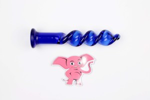Sklenené dildo Noble Curves (18,5 cm)