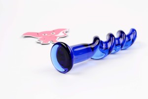 Sklenené dildo Noble Curves (18,5 cm)