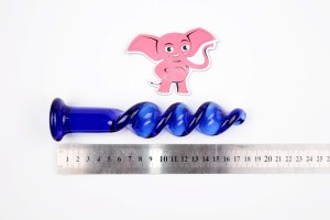 Sklenené dildo Noble Curves (18,5 cm)