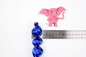 Sklenené dildo Noble Curves (18,5 cm)