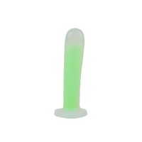 Svietiace dildo s prísavkou Green Radiation (17 cm)