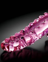 Sklenené masážne dildo Icicles no. 24 (15 cm)