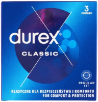 Durex Classic – klasické kondómy (3 ks)