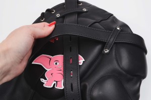 Deprivačná kožená maska Leatherix Dominator
