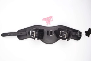 Kožený obojok s putami na ruky Leatherix RestrainMe