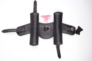 Kožený obojok s putami na ruky Leatherix RestrainMe