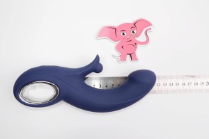 Vibrátor s výbežkom na klitoris Blissful G-Spot Thrill (20 cm)