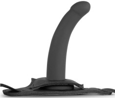 Silicone Strap-On - Smooth black
