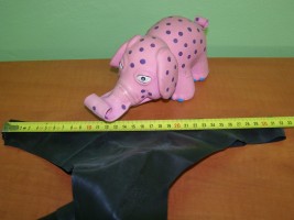 Latexové nohavičky s 2 penisy