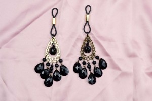 Svorky na bradavky Black Jewel