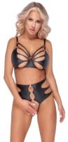 Set - podprsenka a nohavičky bez rozkroku Cottelli LINGERIE