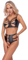 Set - podprsenka a nohavičky bez rozkroku Cottelli LINGERIE