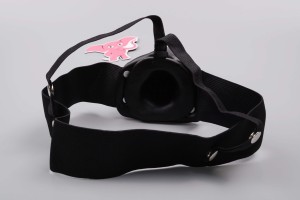 Dutý pripínací strap-on Mitch (18,7 cm), čierny