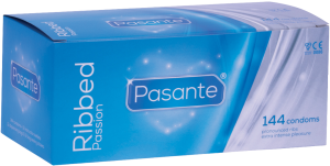Pasante Ribbed condoms 144pcs