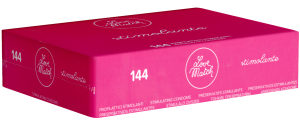 Love Match Bulk-Pack: Stimolante, 144 stimulating condoms