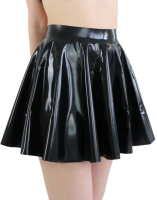 Čierna latexová sukňa Misty
