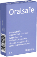 Oral Safe Single: Neutral, 8 latex-sheets