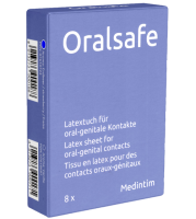 Oral Safe Single: Strawberry, 8 latex-sheets