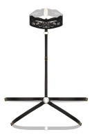 CHRISTINE Podprsenka bez ramienok so šnúrkou s čipkou Viola - čierna Jedna Veľkosť