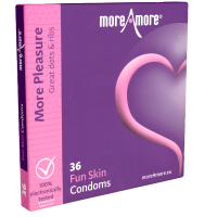 More Amore Maxi-Pack: Fun Skin, 36 condoms