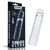 Bezchybný priehľadný návlek na penis - predĺženie o 2''