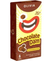 Olivia Dams: Chocolate, 6 brown latex sheets