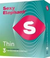 Sexy Elephant – ultratenké kondómy Thin 3 ks