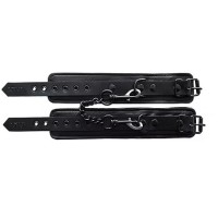 ROUGE Leather Wrist Cuffs Black with Black Accessories