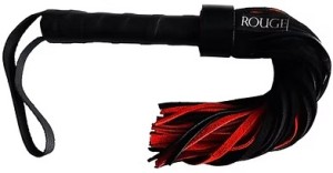 ROUGE Leather Handle Short Suede Flogger