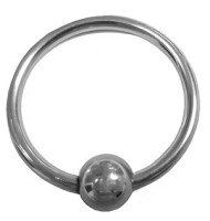 ROUGE Stainless Steel Glans Ring with Pressure Point Ball