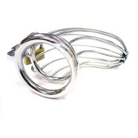 ROUGE Stainless Steel Chasity Cock Cage with Padlock