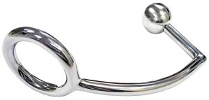 ROUGE Stainless Steel Cock Ring and Anal Probe