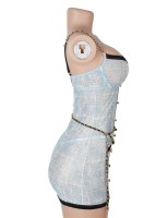 Chic Riviera blue dress
