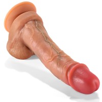 Realistické dildo s prísavkou Real Skin (17,8 cm)