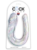 King Cock Clear Large Double Trouble Dildo