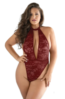 Allure Lace and Mesh halter Teddy