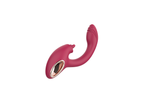 Vibrátor s pohyblivými jazýčkami a stimuláciou bodu G Twin Touch (21 cm)