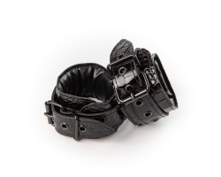 Kožené putá na ruky Sexy Elephant – Noir Croc Wrist