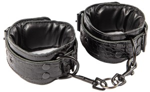 Kožené putá na členky Sexy Elephant – Noir Croc Ankle