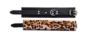 ROUGE Leather Faux Fur Wrist Cuffs