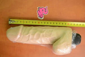 Vibrátor s semenníkmi BiggBoy 23 × 5 cm