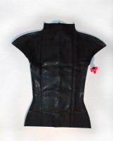 Latexové tričko na zips zozadu